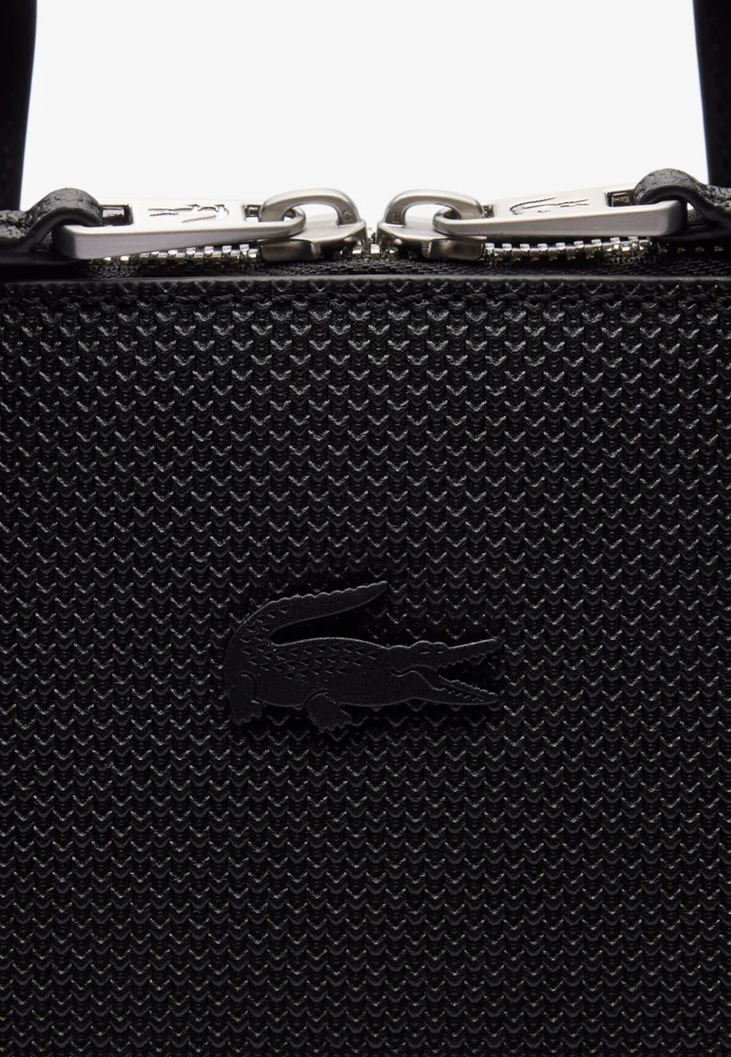 Lacoste Sac ordinateur Chantaco en Cuir Noir