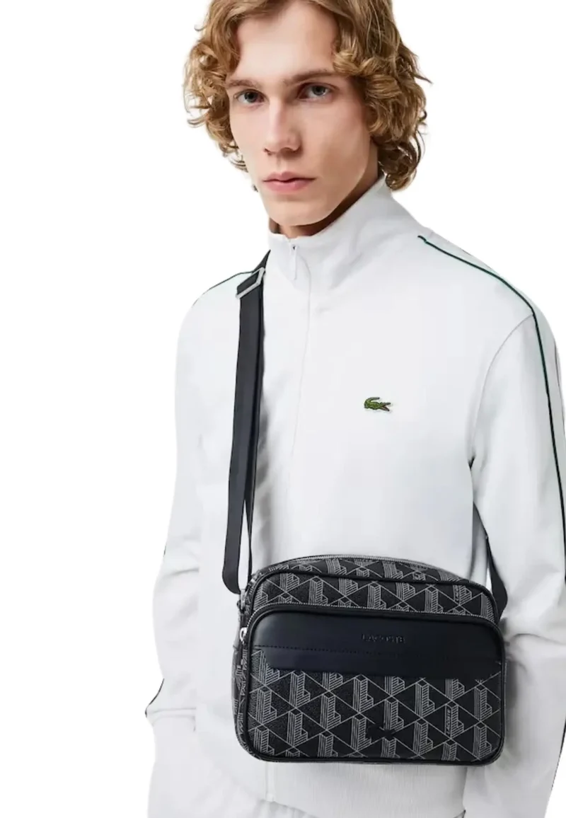 Lacoste Sac bandoulière the blend à texture grainée