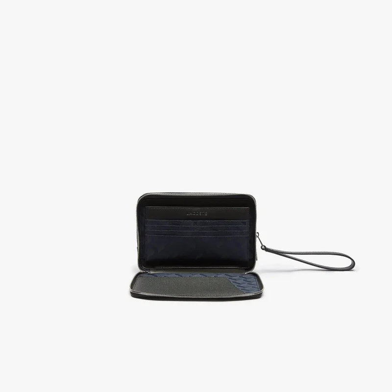 Lacoste Pochette/Sacoche cuir homme Chantaco Noir