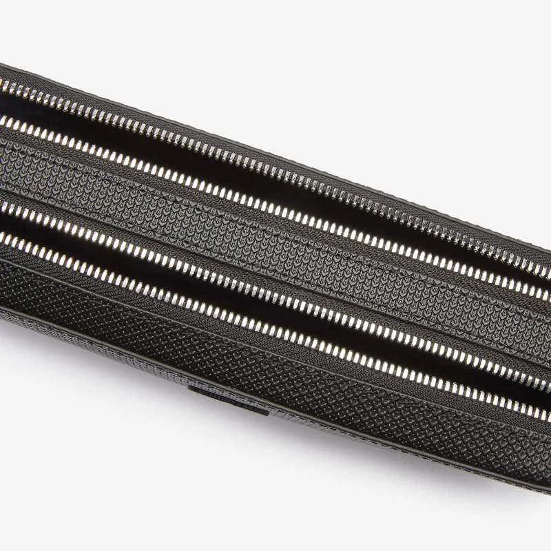 Lacoste Pochette/Sacoche cuir homme Chantaco Noir