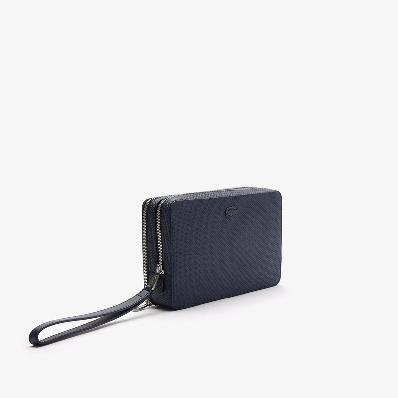 Lacoste Pochette/Sacoche cuir homme Chantaco Noir