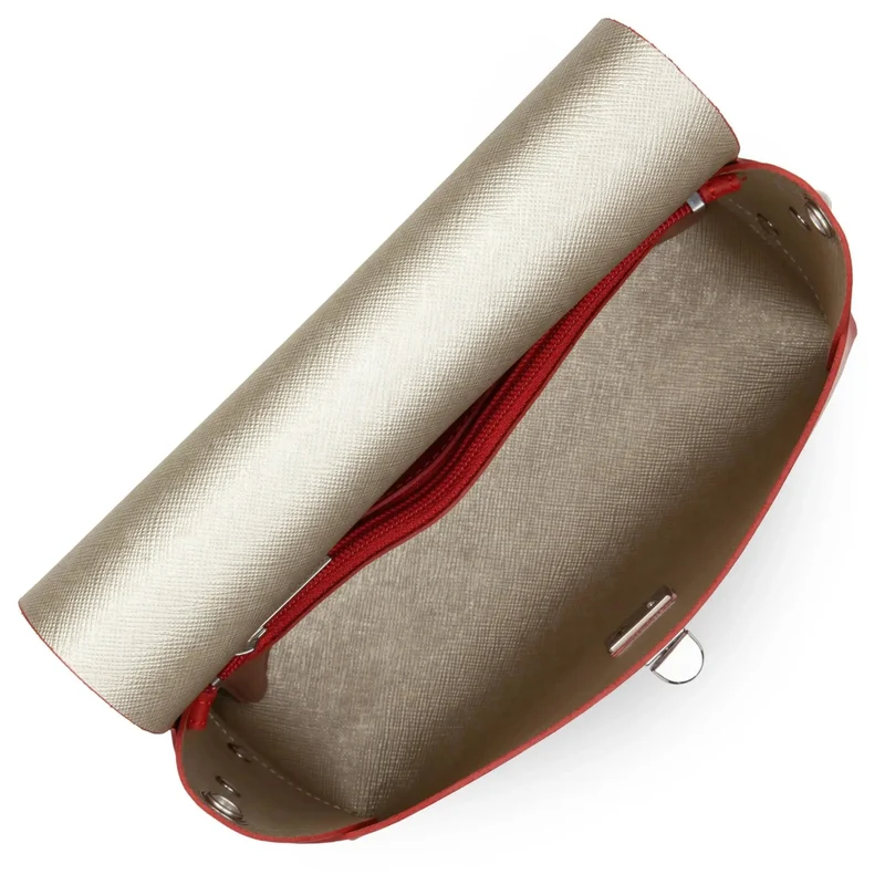 Sac rabat Lancaster PUR & ELEMENT CITY FLORE Rouge/Champagne
