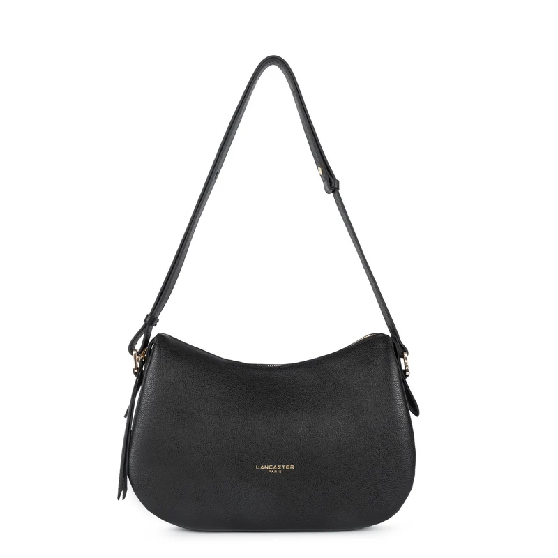 Lancaster Sac besace Zippé M Dune Noir