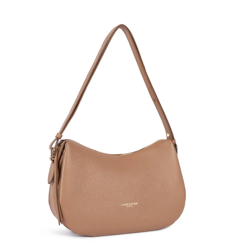 Lancaster Sac besace Zippé M Dune Camel