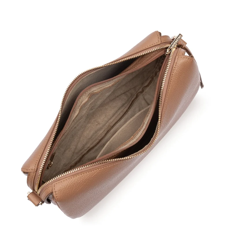 Lancaster Sac besace Zippé M Dune Camel
