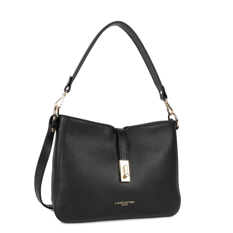 Lancaster Sac besace Zippé L Milano Horizon Noir