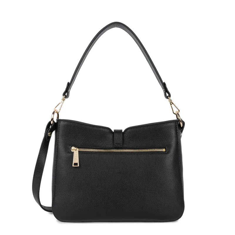 Lancaster Sac besace Zippé L Milano Horizon Noir