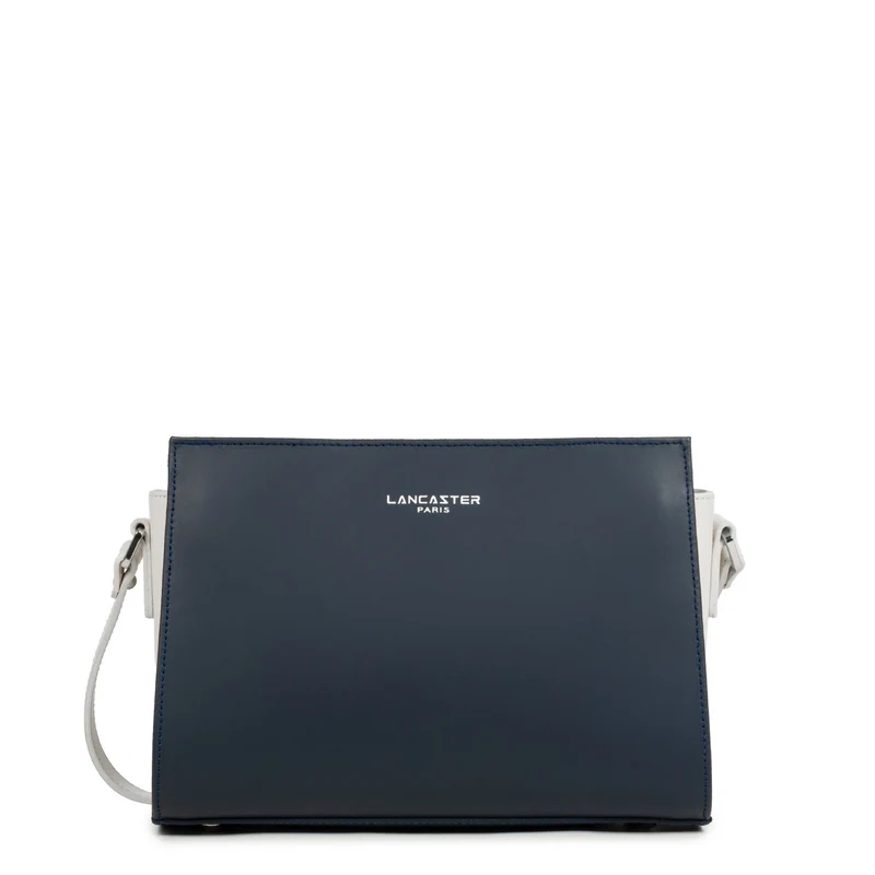 Lancaster Sac trotteur Zippée S Smooth Bleu Foncé - Ecru