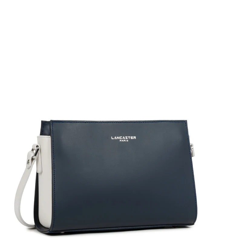 Lancaster Sac trotteur Zippée S Smooth Bleu Foncé - Ecru