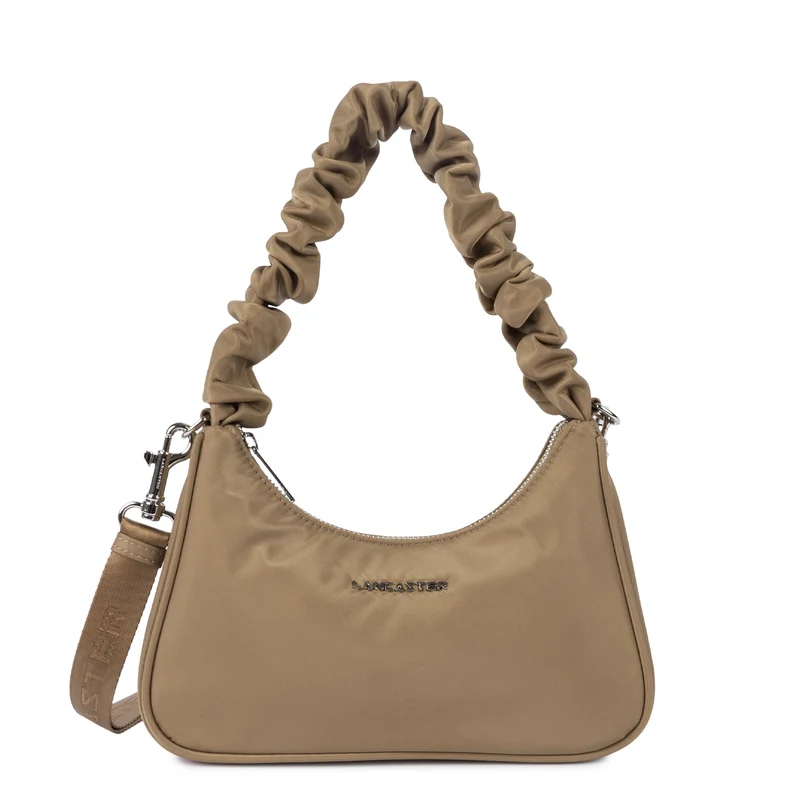 Lancaster Sac besace Zippé S Basic Chouchou Praline