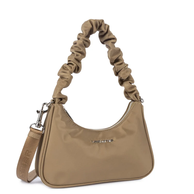 Lancaster Sac besace Zippé S Basic Chouchou Praline