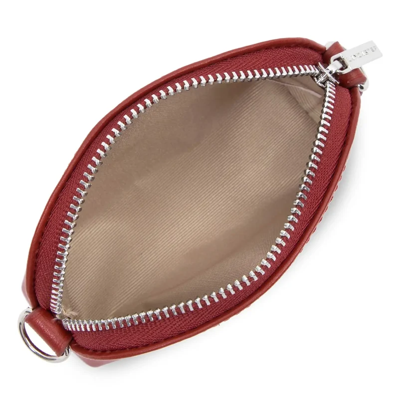 Lancaster Porte monnaie cuir Paris PM Rouge foncé