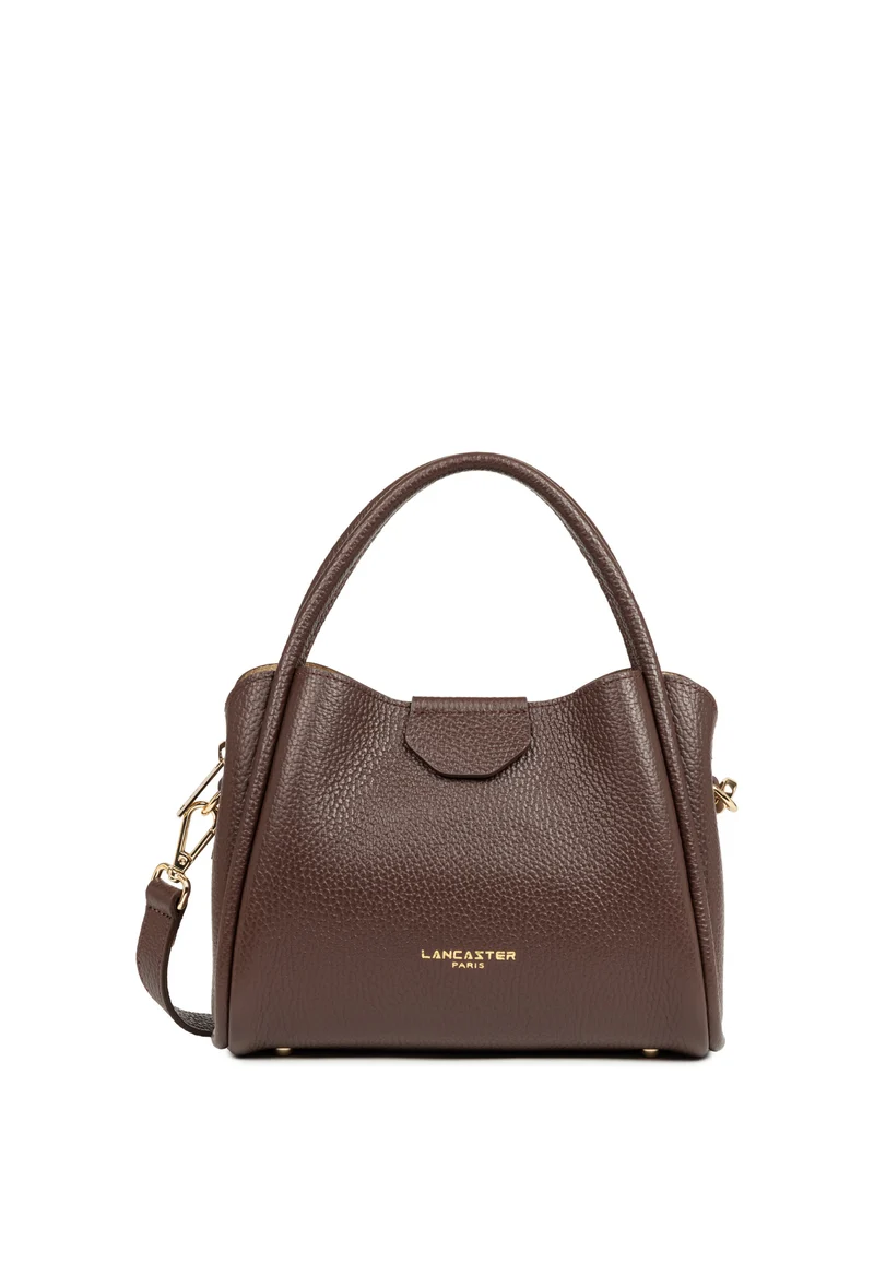 Lancaster Sac à main Aimantée S Ida Double Marron - In - Or Pâle