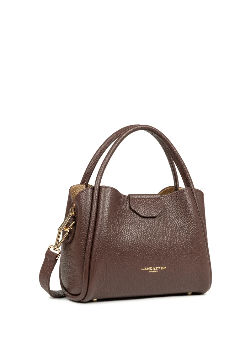 Lancaster Sac à main Aimantée S Ida Double Marron - In - Or Pâle