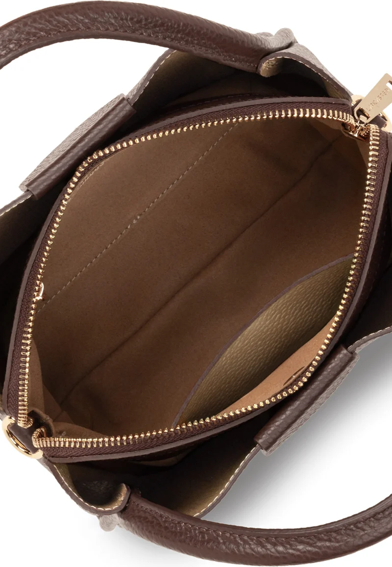 Lancaster Sac à main Aimantée S Ida Double Marron - In - Or Pâle