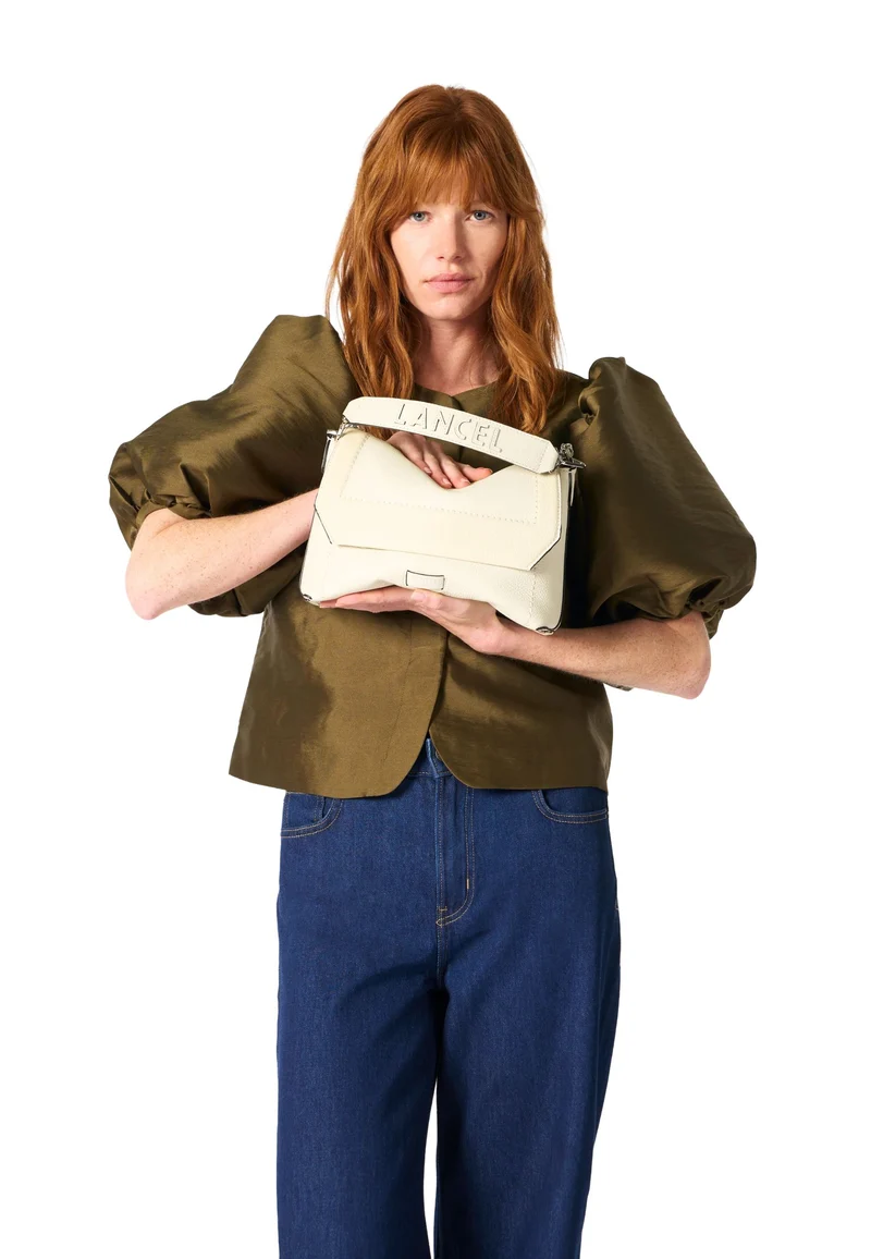 Lancel Sac Rabat M Ninon Soft Neige Femme