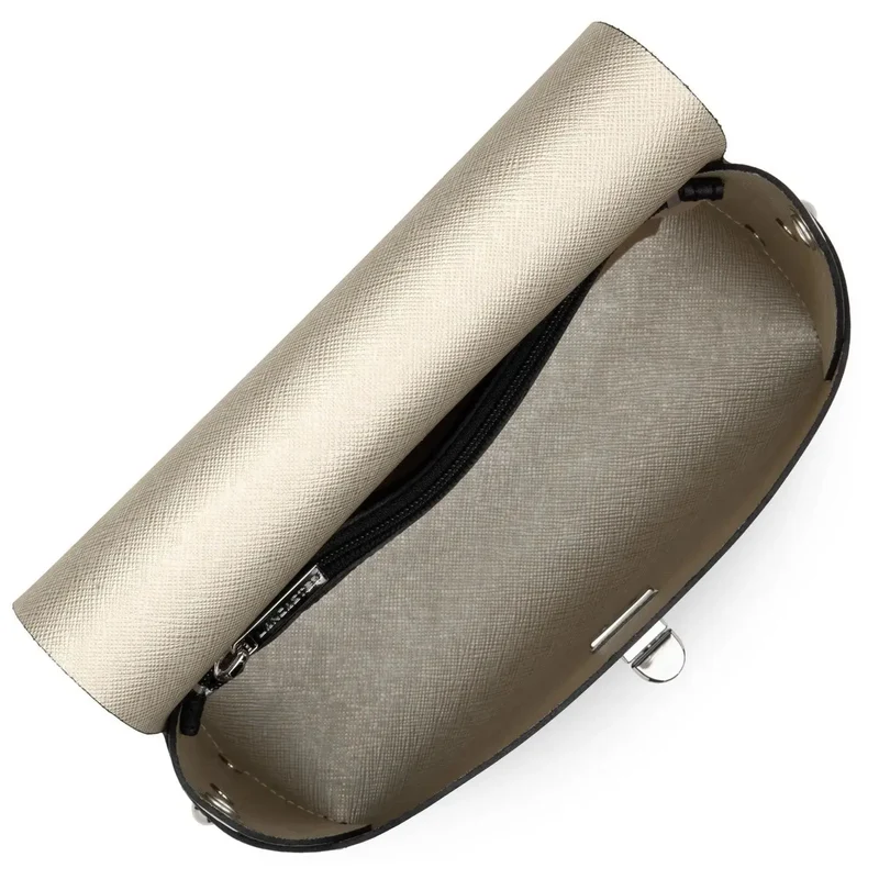 Lancaster Sac rabat PUR & ELEMENT CITY FLORE Noir/Champagne