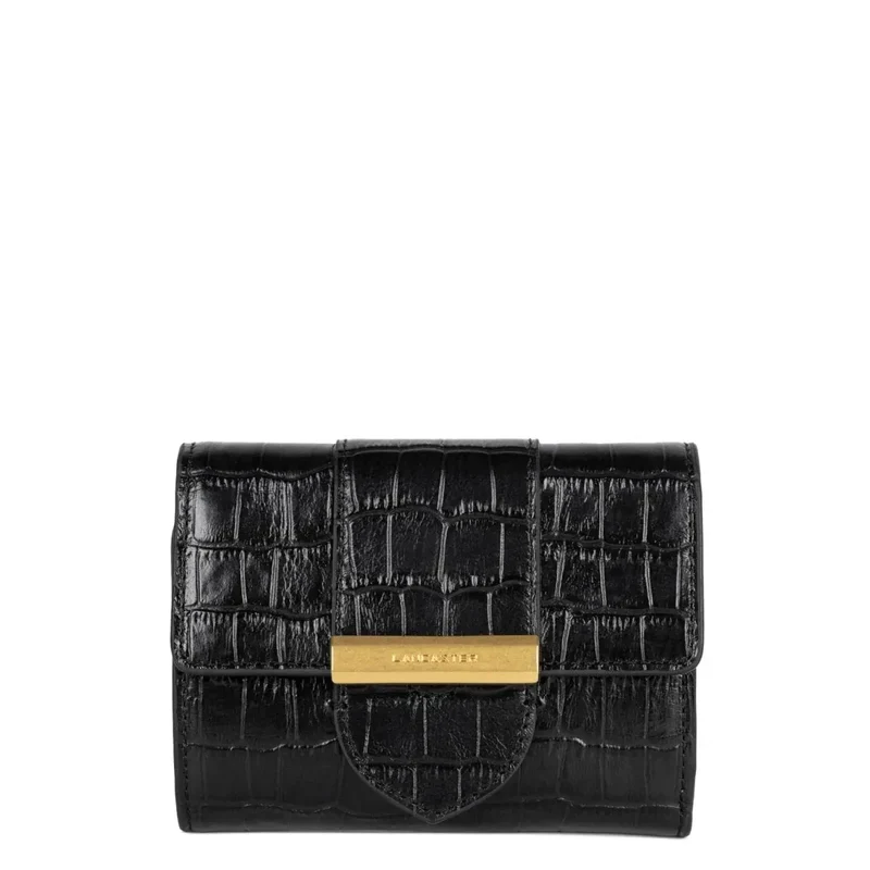 Lancaster Portefeuille Exo Ily Noir Croco