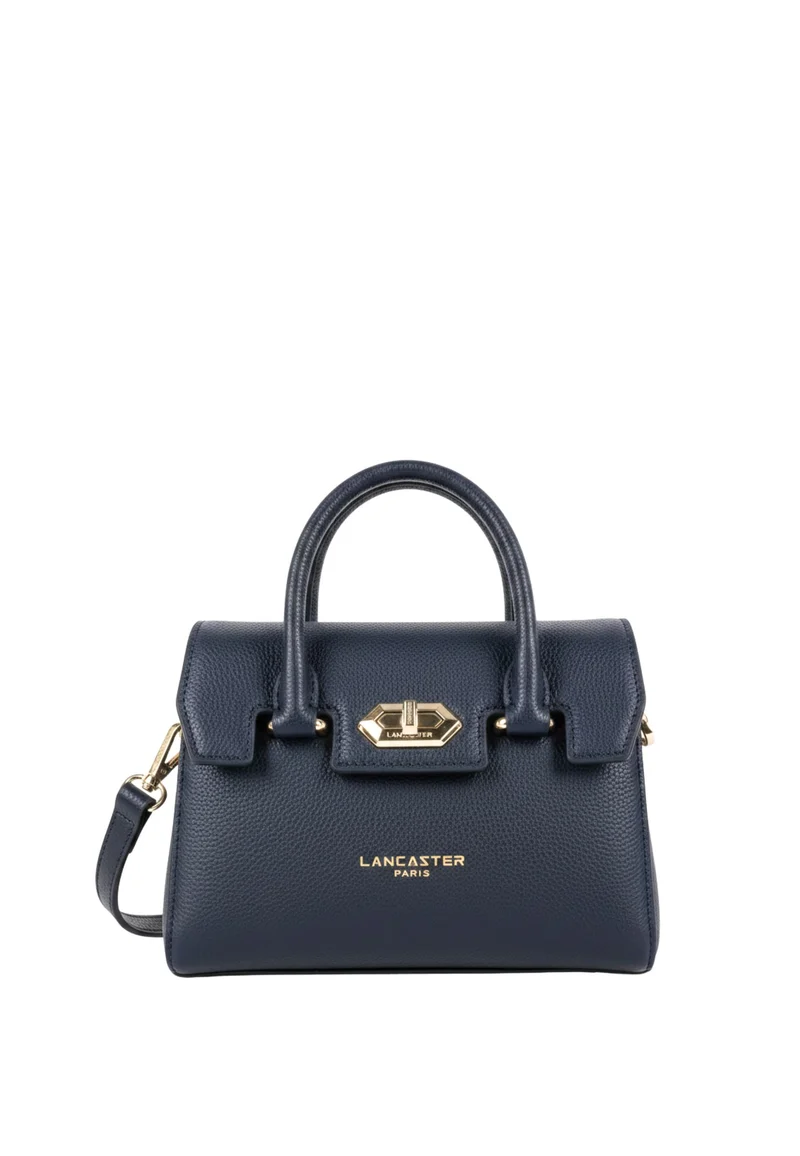 Lancaster Sac à main A rabat avec fermoir Mini Milano Cosmos Bleu Foncé
