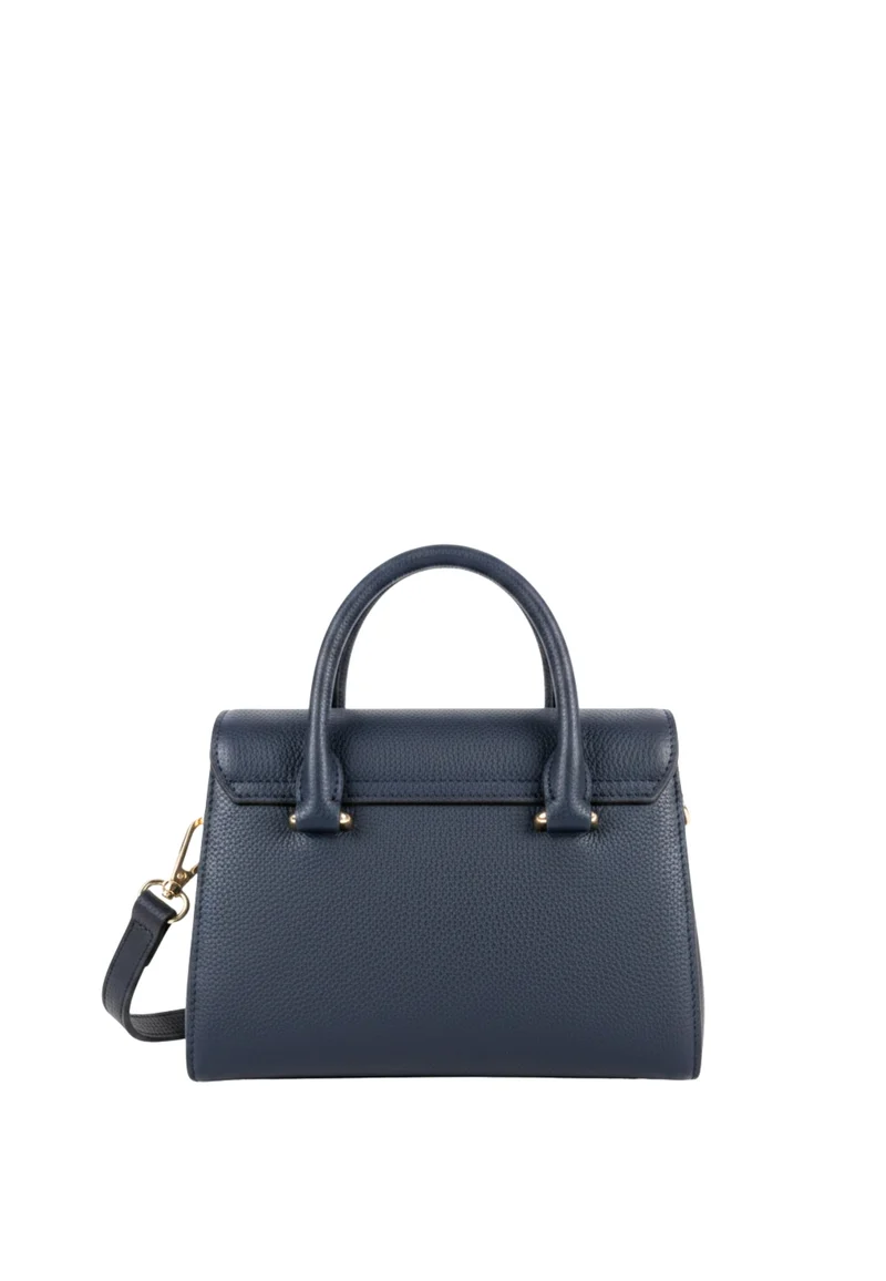 Lancaster Sac à main A rabat avec fermoir Mini Milano Cosmos Bleu Foncé