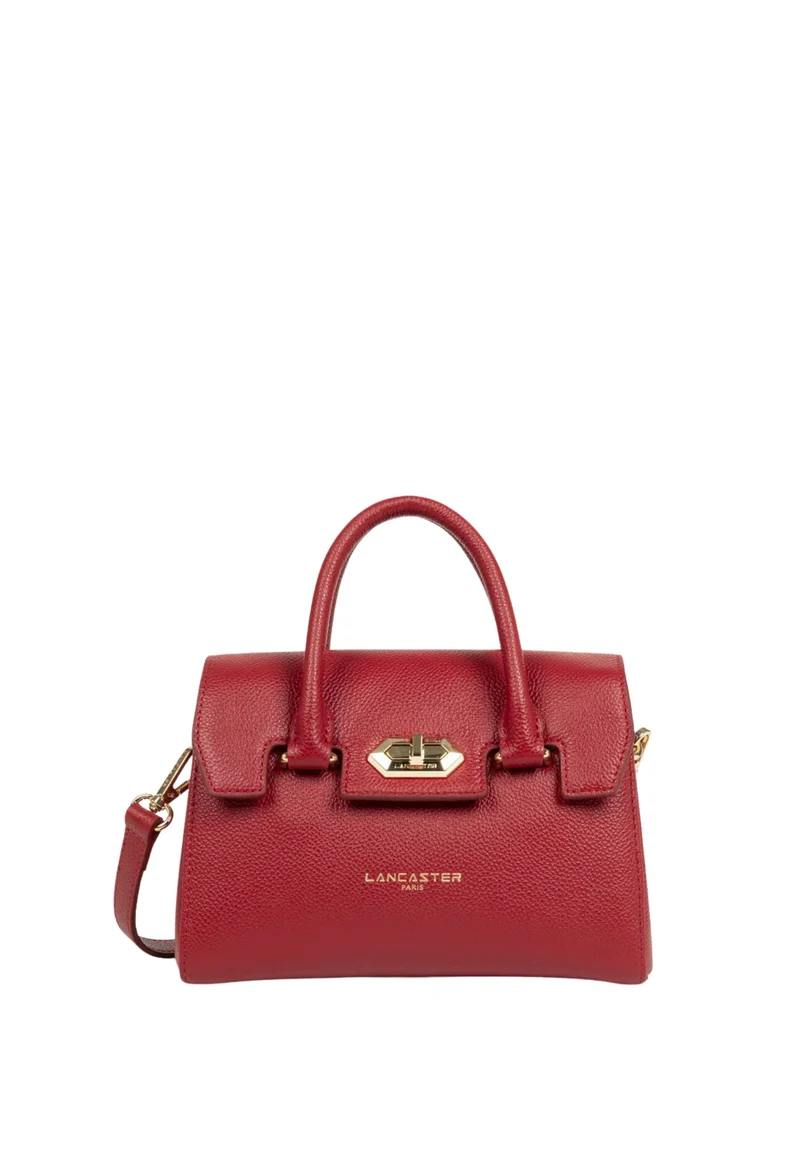 Lancaster Sac à main A rabat avec fermoir Mini Milano Cosmos Rouge