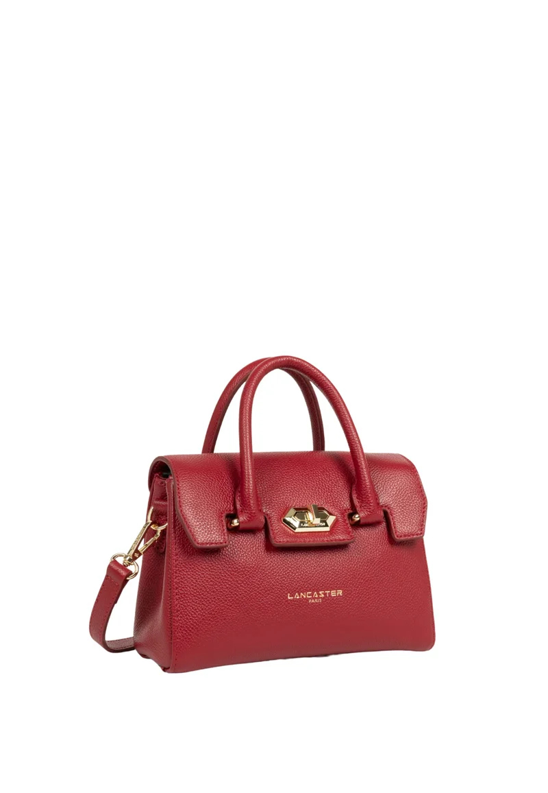 Lancaster Sac à main A rabat avec fermoir Mini Milano Cosmos Rouge