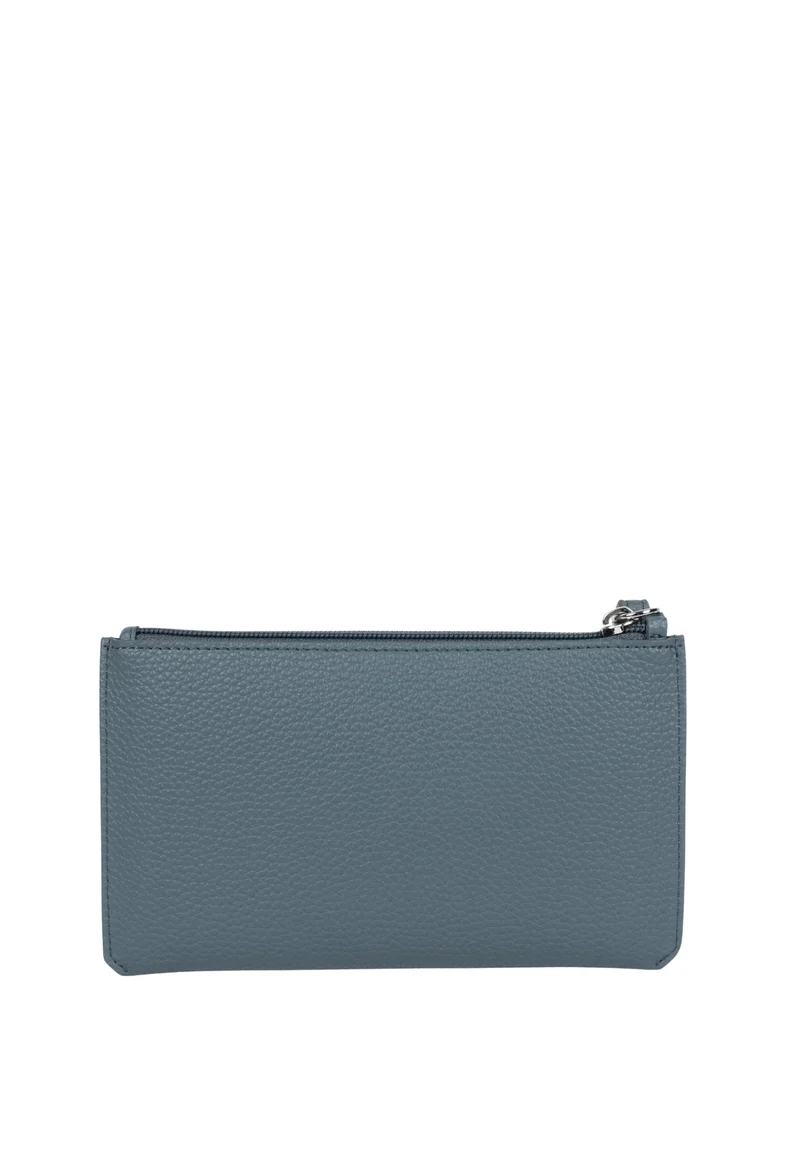 Lancaster Pochette Zippé Maya Double KBA 117-011 Bleu Givré