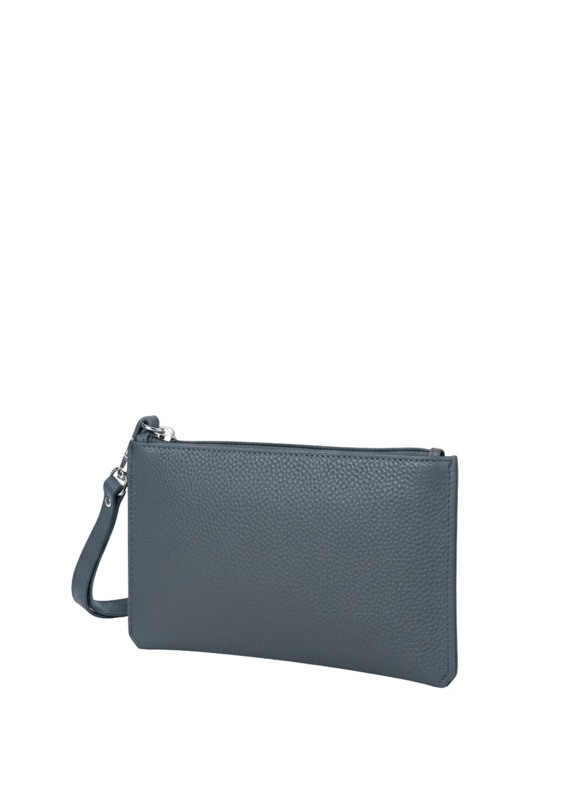 Lancaster Pochette Zippé Maya Double KBA 117-011 Bleu Givré