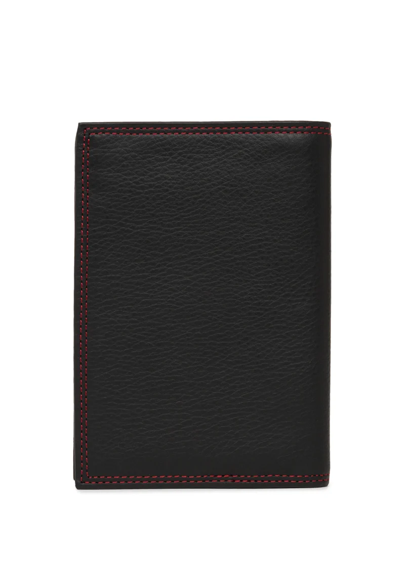 Lancaster Portefeuille cuir anti piratage Noir/Rouge