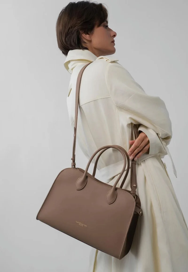 Lancaster Sac à main Zippé M Donna Hopper Praline
