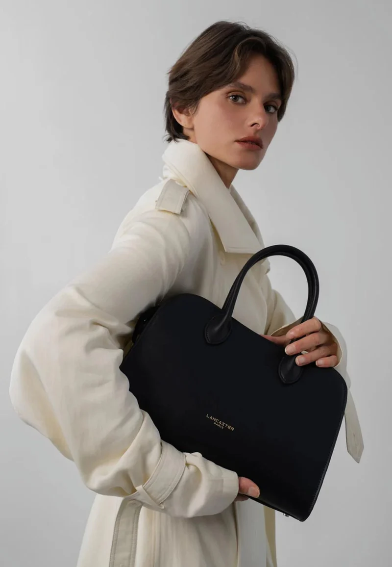 Lancaster Sac à main Zippé M Donna Hopper Noir