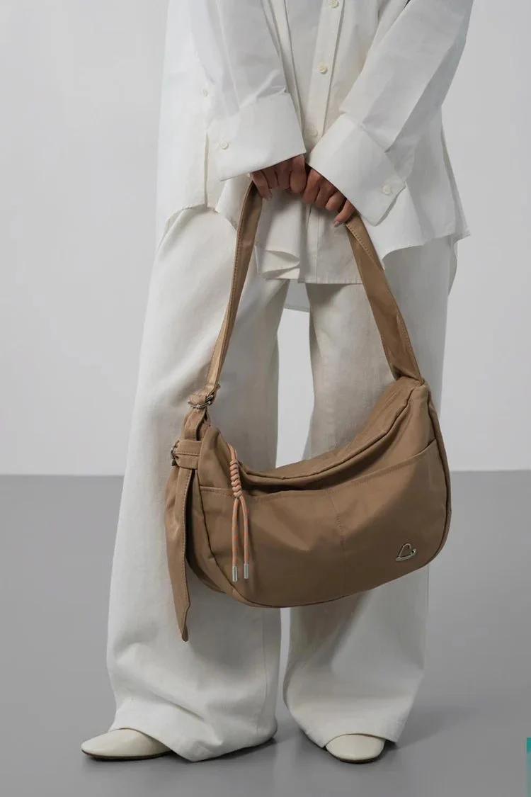 Lancaster Grand Sac Besace Basic Love Praline