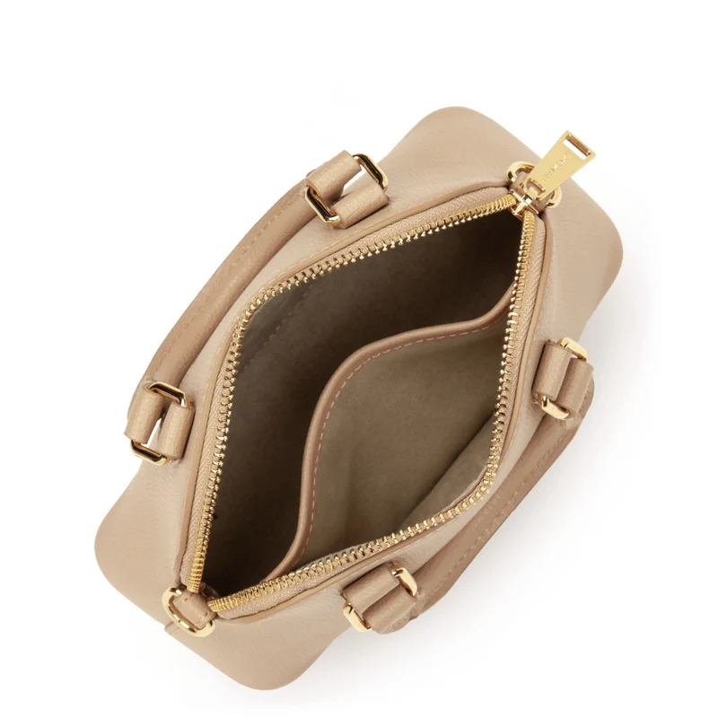 Lancaster Sac demi lune Zippé S Sierra Jia Beige Foncé