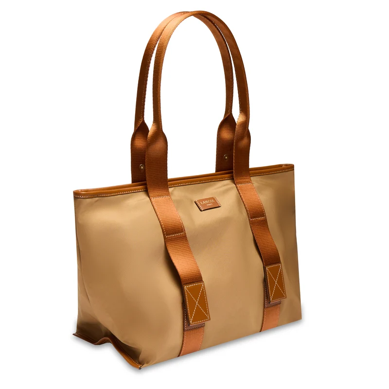 Lancel Cabas Mistral Pliable Beige Femme