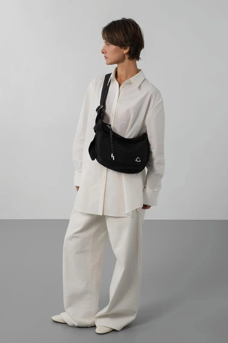 Lancaster Sac Besace Basic Love Noir