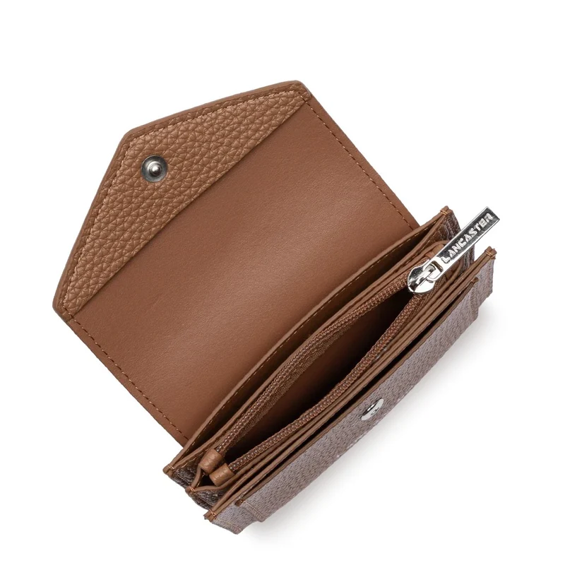 Lancaster Porte-Cartes Maya Double Kba Cuir Moka