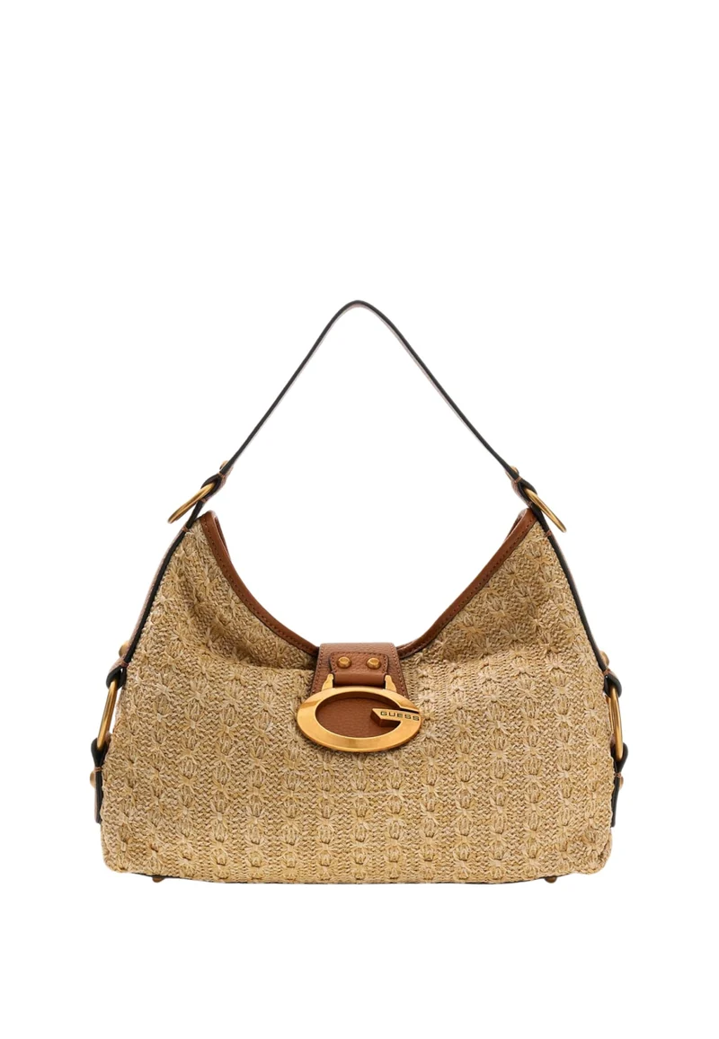 Guess Pochettes Zalina Flap Clutch Natural/Cognac
