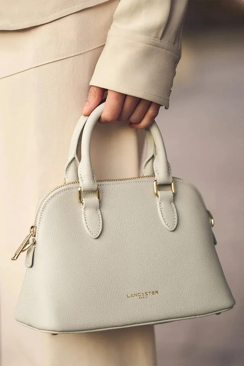Lancaster Sac demi lune Zippé M Sierra Jia Ivoire
