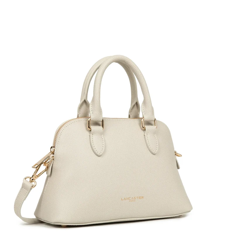 Lancaster Sac demi lune Zippé M Sierra Jia Ivoire