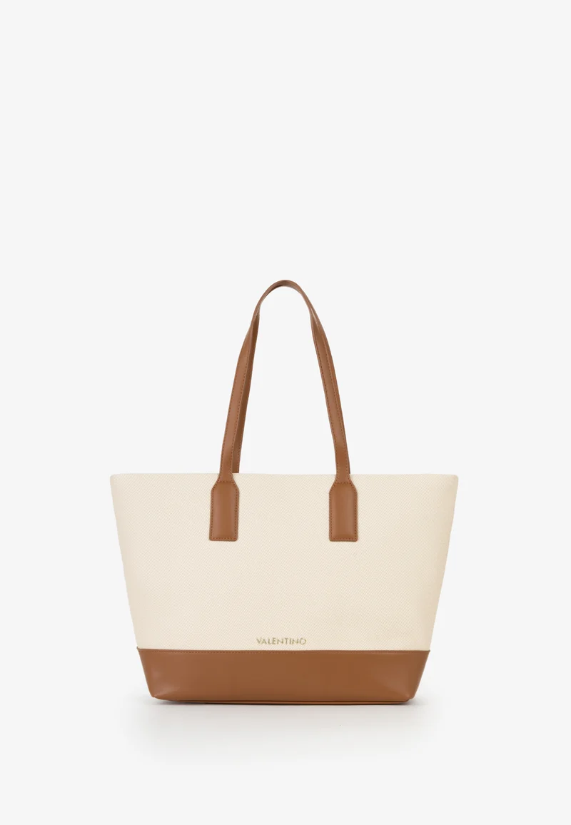 Valentino Sac Cabas Atena Marron Femme Naturale/Cuoio