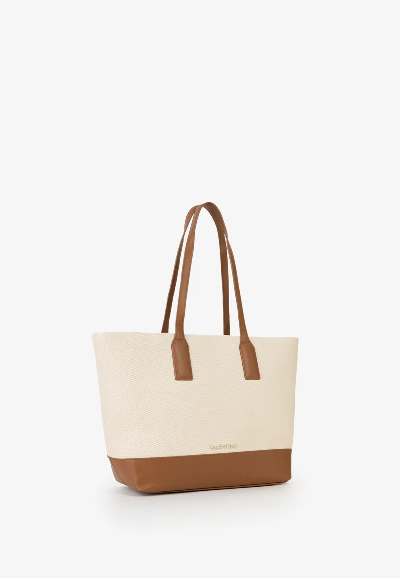 Valentino Sac Cabas Atena Marron Femme Naturale/Cuoio
