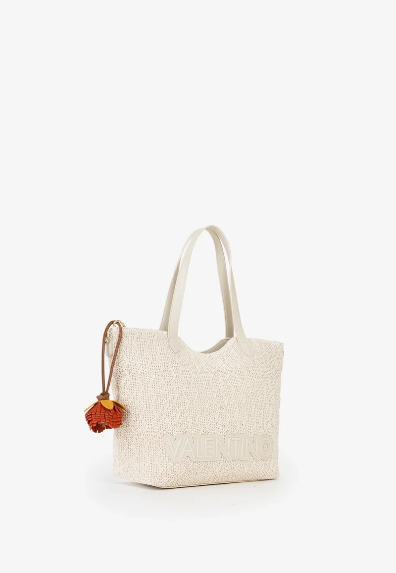 Valentino Sac Cabas Courmayeur Beige Femme Ecru