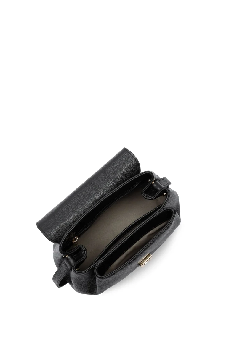 Lancaster Sac trotteur A rabat avec fermoir S Milano Pia Noir