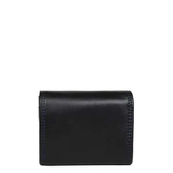 Lancaster Porte monnaie/billets Soft Vintage Noir/Bleu