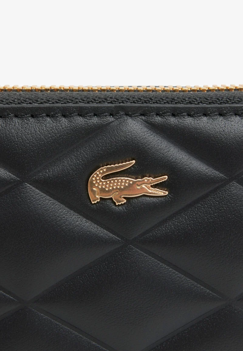 Lacoste Compagnon/Portefeuille Crocodelle Cuir Noir