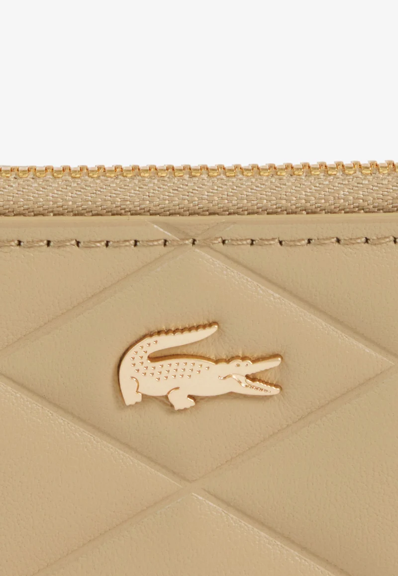 Lacoste Porte-monnaie Crocodelle Cuir Viennois