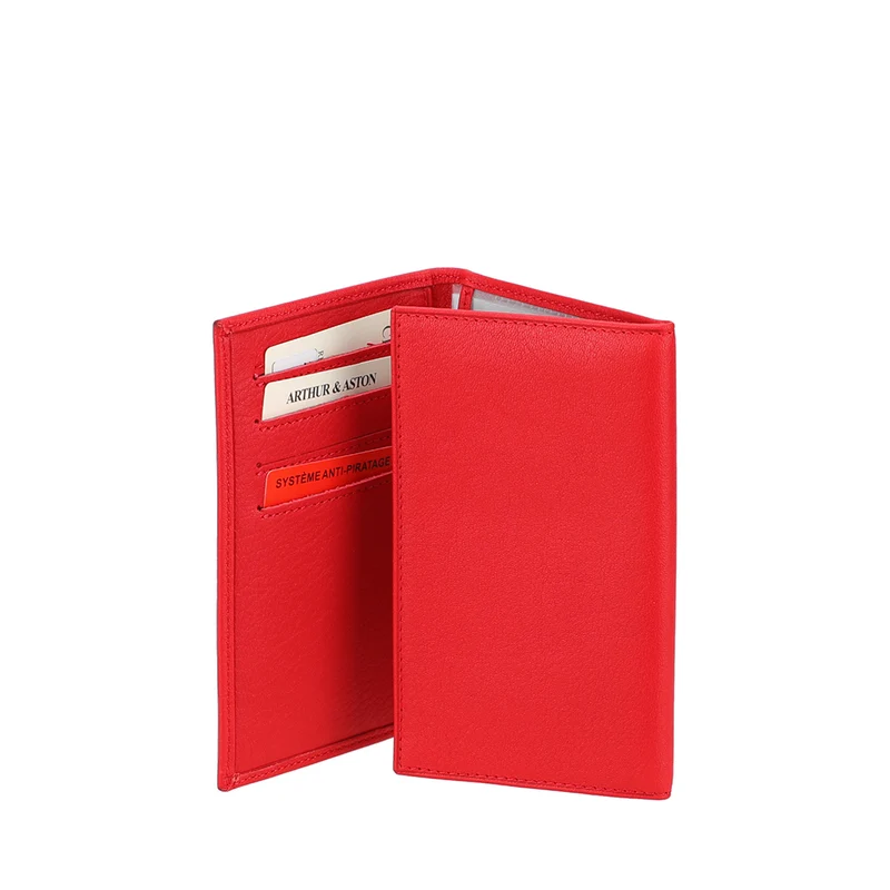 Arthur & Aston Portefeuilles Mixte, Homme, Femme Rouge