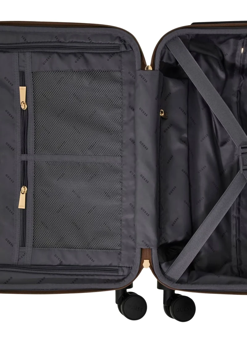 Guess Valise à roulettes Eliette logo 4G pivoine