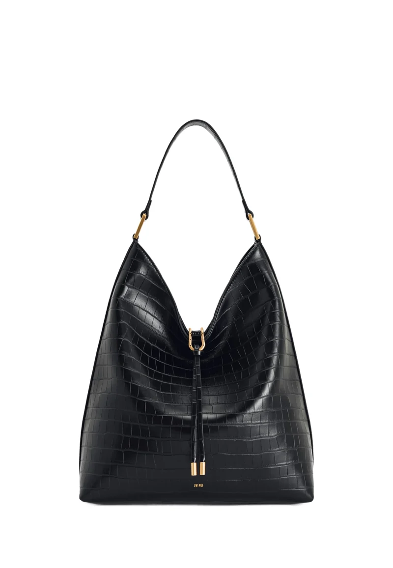 JW PEI Sac Bandoulière Aria Black Croc