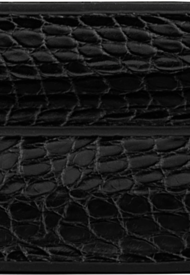 JW PEI Sac Bandoulière Mini Flap Black Croc